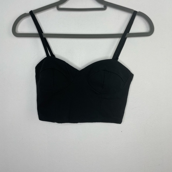 BARDOT cropped blazer zipper tank top - Picture 1 of 6